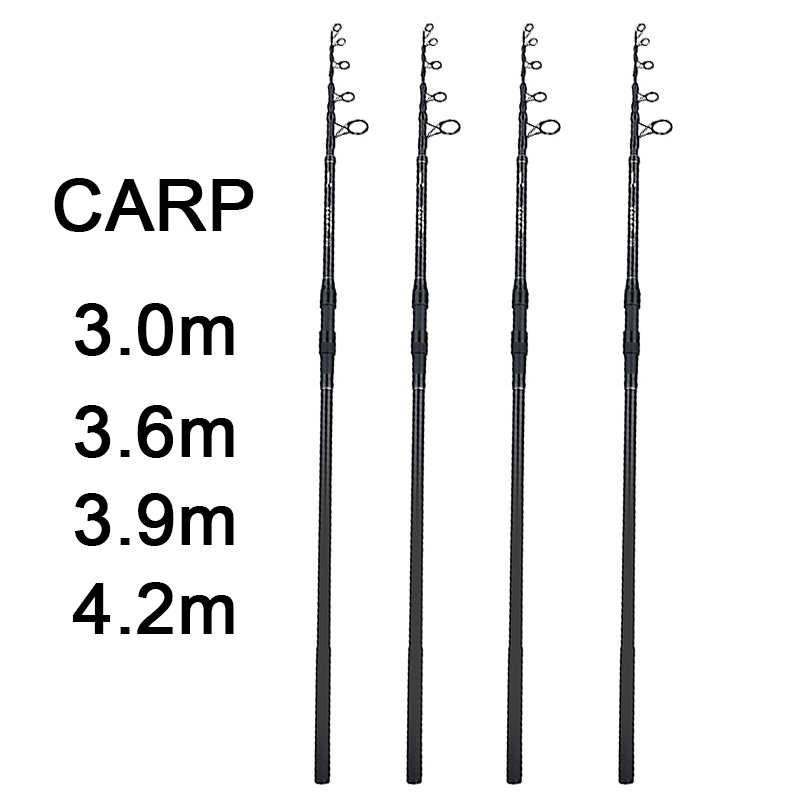 Fishing Rod Surf - 3.0M-4.2M 鯉用伸縮式釣り竿、30-200g ルアーロッド、40T カーボンサーフスピニングロッド、海水・淡水遠投ロッド