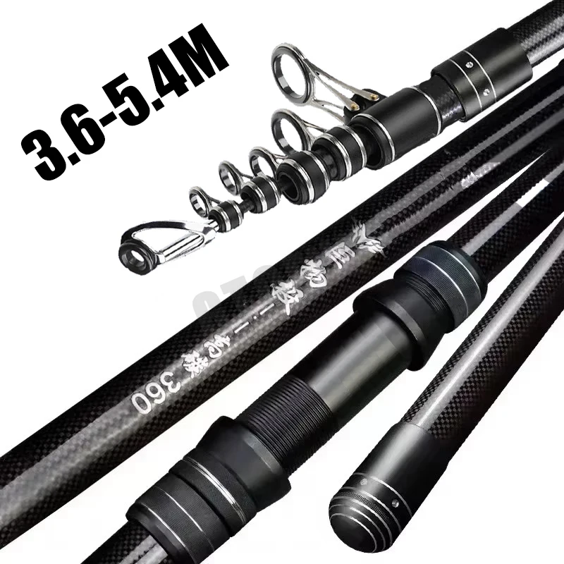 Fishing Rod Surf - 3.6m 4.5m 5.0m 5.4m 伸縮式釣り竿 遠投スピニングロッド