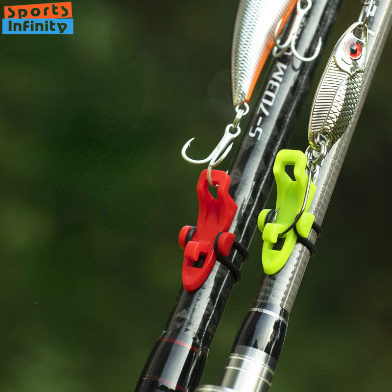 1 セット 3 サイズリング釣りフックキーパールアーホルダー - Fishing Rod Casting のレビューと価格