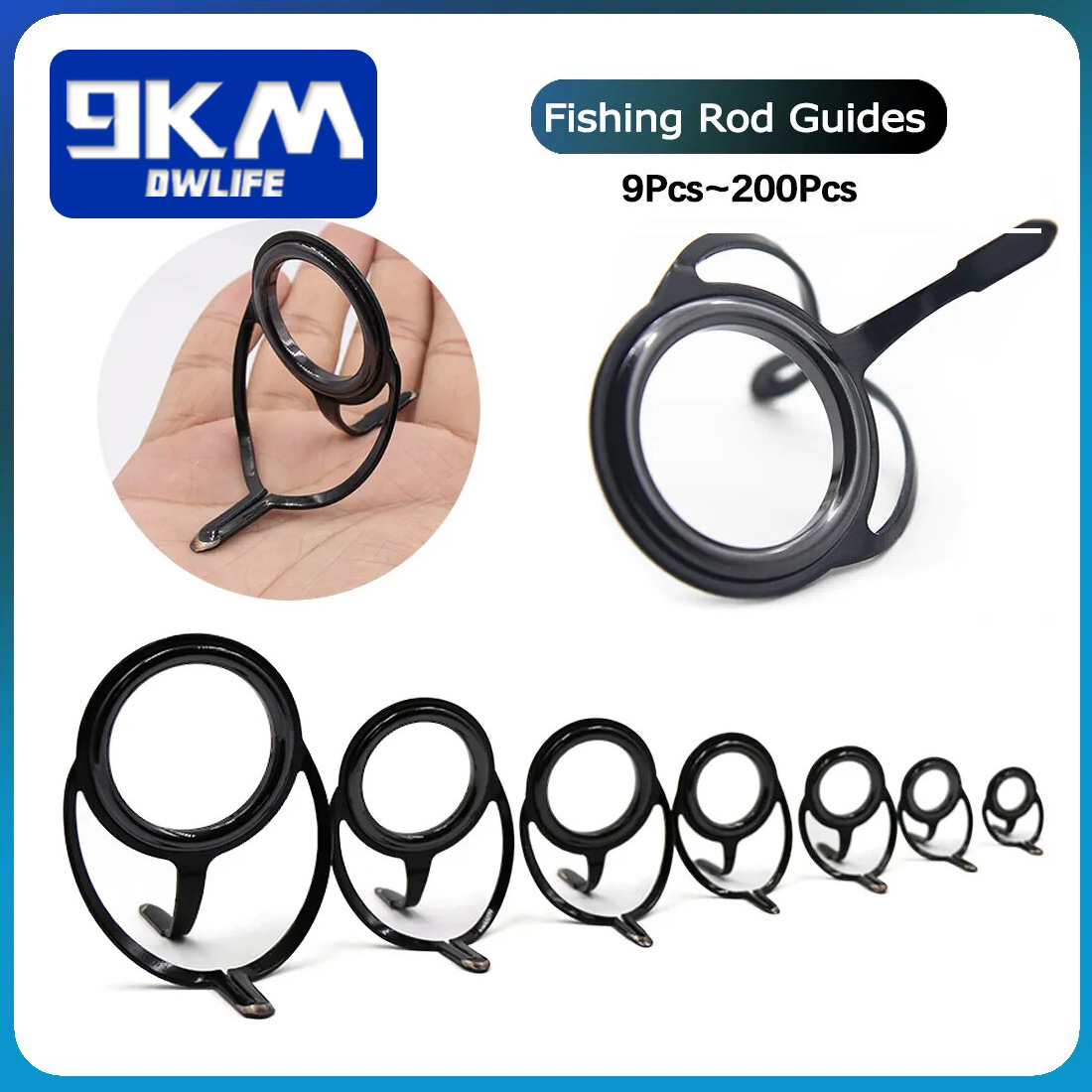 釣竿修理キットスピニングロッドビルディングコンポーネントステ - Fishing Rod Building Kit のレビューと価格