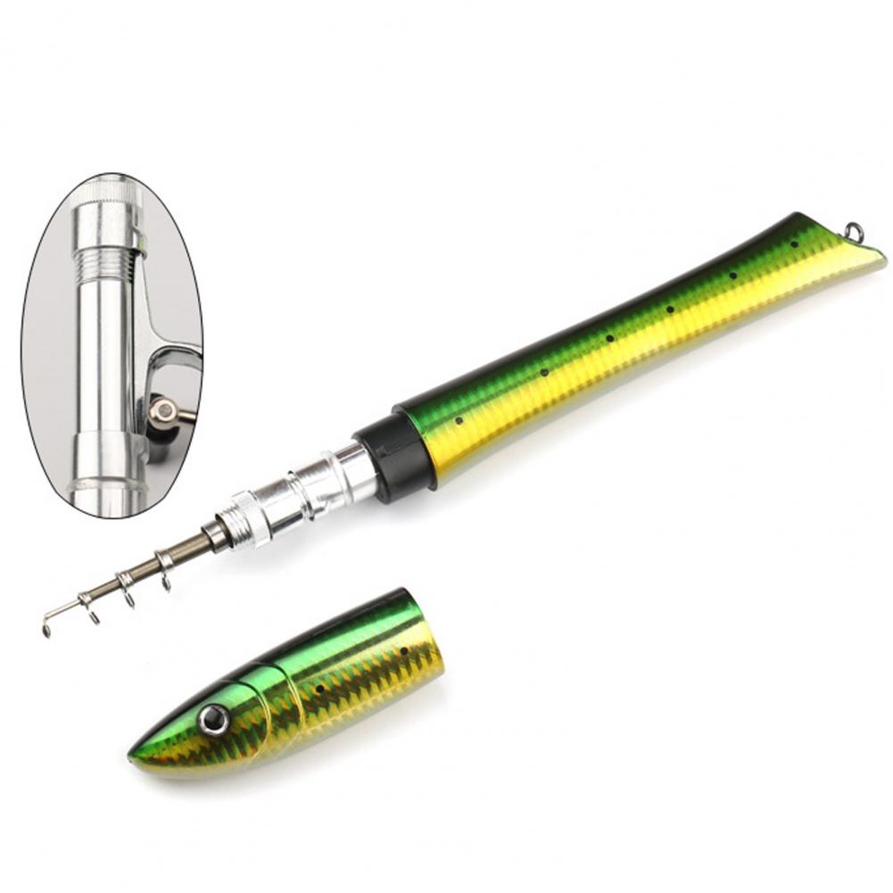 ポータブル伸縮式釣り竿,ミニ伸縮式釣り竿,リールキット,釣り - Fishing Rod Spinning のレビューと価格