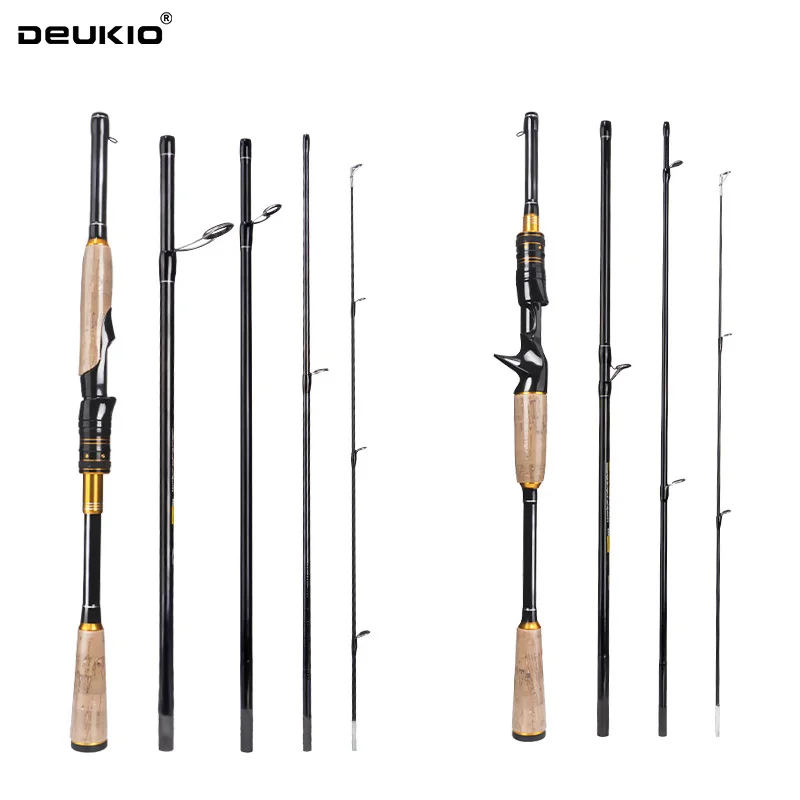 DEUKIO トラベルセクショナルフィッシングロッド スピニ - Fishing Rod Casting のレビューと価格