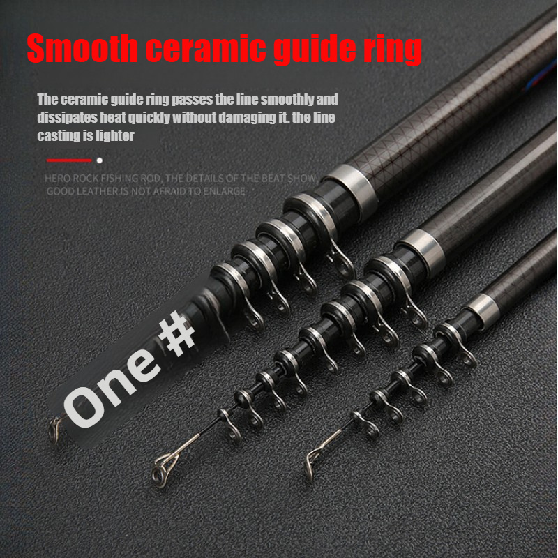 3.6-6.3m カーボンファイバー伸縮式磯釣り竿、超軽量ル - Fishing Rod Travel のレビューと価格