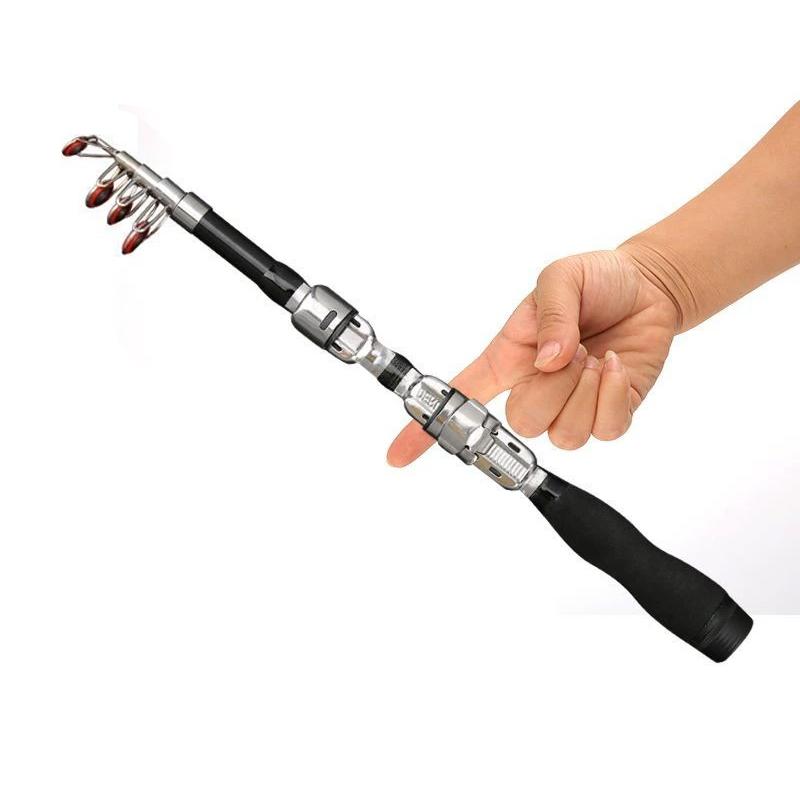1 メートル調節可能な伸縮式釣り竿実用的な強化グラスファイバ - Fishing Rod Telescopic のレビューと価格